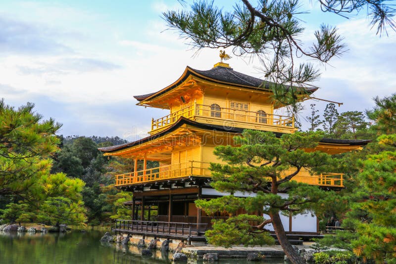Kinkaku-ji Temple of the Golden Pavilion is a zen buddhist temple and one of the most popular buildings in Kyoto , Japan stock image Kinkaku-ji Temple of the Golden Pavilion is a zen buddhist temple and one of the most popular buildings in Kyoto , Japan stock image